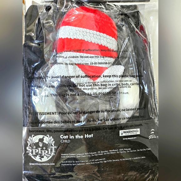 Halloween Dr. Seuss "Cat in the Hat" kids Costume - size Large (kids) - Picture 5 of 6